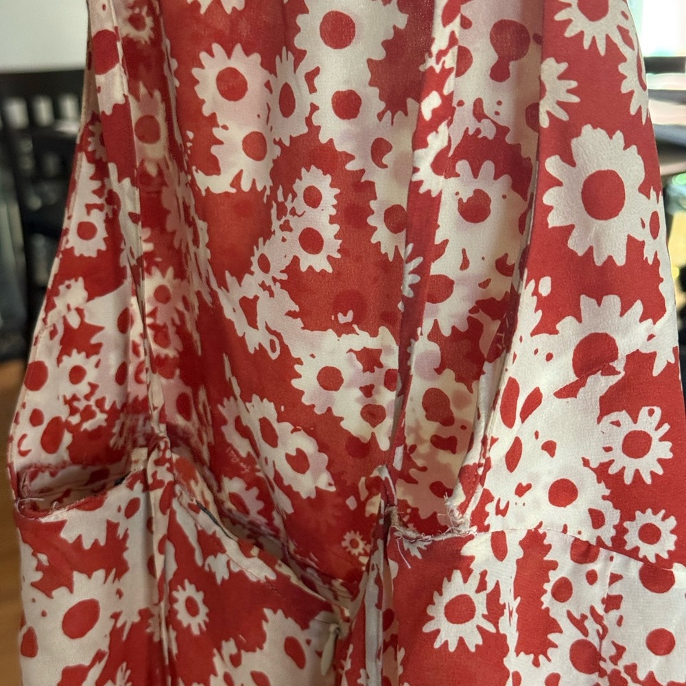 Realisation Par Silk Orange Floral dress. - Picture 15 of 16